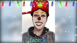 FaceRig Mobile New and Free Holiday Masks [upl. by Einnil]