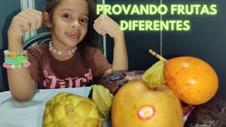 PROVANDO FRUTAS DIFERENTES😍 [upl. by Haon89]