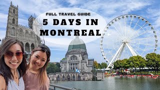 5 DAYS IN MONTREAL 🇨🇦  Full Travel Itinerary  A Day in Quebec City Vlog [upl. by Jasmina]