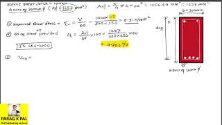 Design of vertical stirrups for the section [upl. by Studdard]