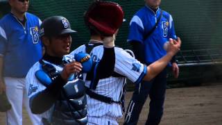 プロ野球春季キャンプ2014in宜野湾 横浜DeNA高城嶺井 [upl. by Eikin]