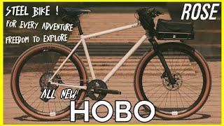 Rose all new Hobo  flatbar urban gravel bike and this is a steel bike [upl. by Barthelemy]