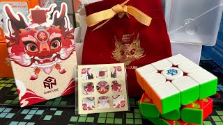 GAN 3x3x3 magnetic cube  GAN356 Me Chinese New Year Edition unboxing [upl. by Wollis]