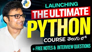 Launching The Ultimate Python Course  Ravindrababu Ravula [upl. by Nauqad]