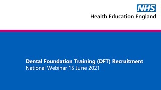 DFT Recruitment National Webinar 15 June 2021 [upl. by Goran]