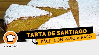 ㋡ Cómo hacer tarta de Santiago fácil paso a paso ㋛ [upl. by Ellingston]