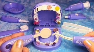 ASMR Dentist Checkup RP Whispered Plastic Sounds [upl. by Itsuj]