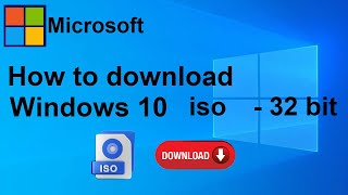 How to download windows 10 iso 32 bit [upl. by Ankney]