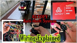 Anti Theft Alarm System  Autofy  ZMR Rider [upl. by Charron]