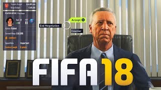 FIFA 18 TRANSFER NEGOTIATIONS GAMEPLAY [upl. by Enerod]