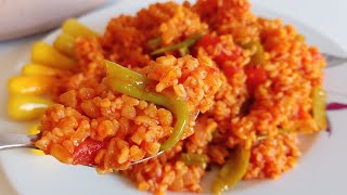 Bulgur pilavı nasıl yapılır 😋 Sebzeli domatesli biberli bulgur pilavı tarifi 👌Nefis yemek tarifleri [upl. by Westlund]