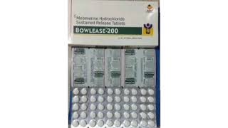 BOWLEASE 200 Tablets Mebeverine Hydrochloride Sustained Release Tablets [upl. by Bainter]