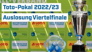 TotoPokal 202223 Auslosung Viertelfinale [upl. by Esiole]