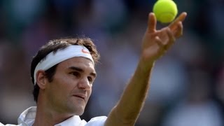 Roger Federer on first round win at Wimbledon 2013 [upl. by Etaner378]