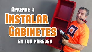 Cómo INSTALAR GABINETES en pared de concreto o ladrillo  PLANTILLAS para instalar gabinetes [upl. by Rednael]