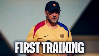 FIRST TRAINING OF THE NEW SEASON 🔥🔥  FC Barcelona 🔵🔴 [upl. by Ardnaeel]