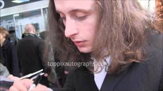 Rory Culkin  Signing Autographs at the 2014 Tribeca Film Festival [upl. by Aynodal173]