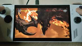 Final fantasy 16  Ifrit vs Titan on ROG ALLY [upl. by Anivla109]