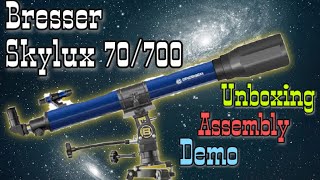 Bresser Skylux 70700 review  Refractor telescope  India [upl. by Esereht]