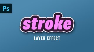 Multiple Stroke Layer Effect  Photoshop Tutorial [upl. by Donatelli911]