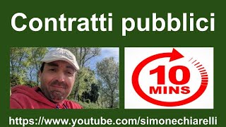 Fast Law Simone Chiarelli spiega tutti i CONTRATTI PUBBLICI appalti in 10 minuti [upl. by Laertnom]