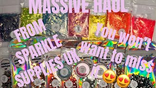 MASSIVE SPARKLE SUPPLIES UK HAUL  YOU WONT WANT TO MISS THESE GOODIES 😜 [upl. by Bastian744]