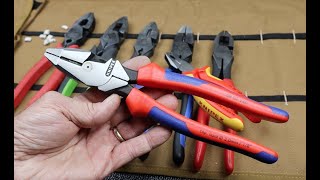 Knipex Lineman Pliers with Comfort Grip Handles A very nice highperformance pair of Lineman [upl. by Nytsirhc500]