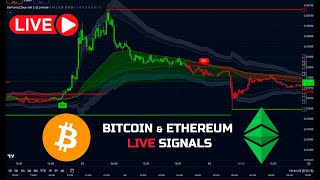 🔴 Live Bitcoin amp Ethereum AI Signals  5m Free Chart BTC ETH Crypto Trading Analysis amp Prediction [upl. by Divaj]