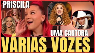 PRISCILLA IMITA  JOELMA  BEYONCÃ‰  MARIAH CAREY E OUTROS FAMOSAS ACAPELLA AO VIVO NO MULTISHOW [upl. by Dralliw163]