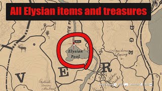 All Secret items Treasures and strange things of the Elysian pool  RDR2 [upl. by Sylvester]