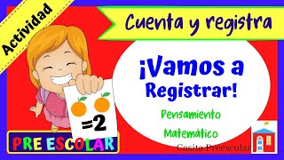 Conteo para Niños VAMOS A REGISTRAR Aprendeencasa Preescolar [upl. by Yahsan787]