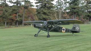 Fieseler Storch takeoff [upl. by Neltiak]