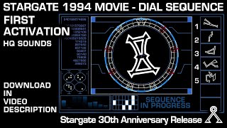 Stargate 1994 Movie Dial Sequence  First Activation  Stargate Dial Simulator with DOWNLOAD [upl. by Huberto988]