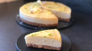 CHEESECAKE CITRON  SANS CUISSON SANS GÉLATINE  🍋🍋 [upl. by Thora123]