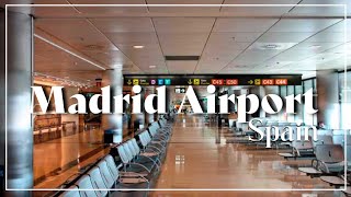 Madrid Airport Barajas 4k Spain Adolfo Suarez Madrid Barajas Aeropuerto MAD T1 Tour [upl. by Llewsor585]