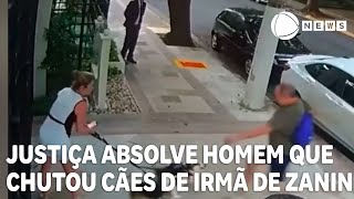 Justiça absolve homem que chutou cães das irmã de Zanin [upl. by Alyakim830]