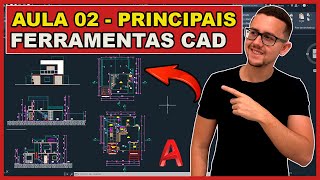 AutoCAD 2023  Aula 02  Curso Básico p Iniciantes  Principais Comandos Utilizados no Projeto [upl. by Anitsirt57]