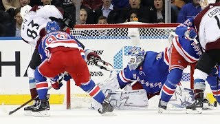 Henrik Lundqvist makes a brilliant pair of saves [upl. by Bigod]