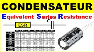 Cest quoi ESR dun condensateur électronique comment le mesurer avec un testeur LCR t1 t4 t7 esr [upl. by Hanad]