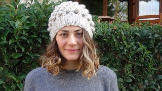 How to crochet a Bobble Hat Easy beginners pattern [upl. by Barcellona496]