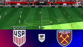 FC 24 USWNT vs WEST HAM W  Aug 20 2024  Friendly Match  PS5 Gameplay [upl. by Amadeus]