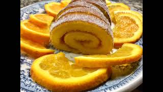 Torta de Laranja  Portuguese Refreshing Orange Roll Cake shorts [upl. by Gracia101]