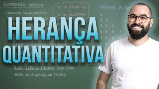 Herança Quantitativa  Aula 13  Módulo II Genética  Prof Gui [upl. by Nevil]