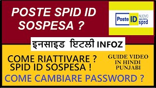 Poste Spid Id Non Va  Come Riattivare In Punjabi Hindi  Come Cambiare Password Poste Spid Punjabi [upl. by Ellebasi]