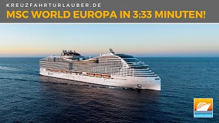 333 Meter MSC World Europa in nur 333 Minuten Ich zeige euch die Highlights der neuen MSC [upl. by Gnuj]