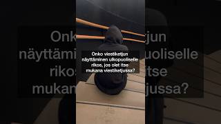 Oman keskustelun näyttäminen aikuiselle EI ole rikos viesti turvallisuus [upl. by Armillia851]