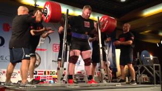 Carl Yngvar Christensen 490 Kg Squat WORLD RECORD  IPF Worlds 2014 [upl. by Aneloc54]