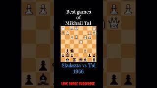 👌 😱 games of Mikhail Tal shorts ytshorts chess ches [upl. by Citron359]