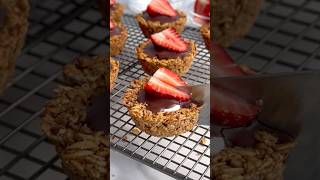 Homemade granola cups granola breakfastrecipe breakfast [upl. by Attaynik]