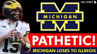 Michigan Football LOSES To Illinois  Instant Reaction amp James Yoders Rant Season Is OVER [upl. by Ykceb]